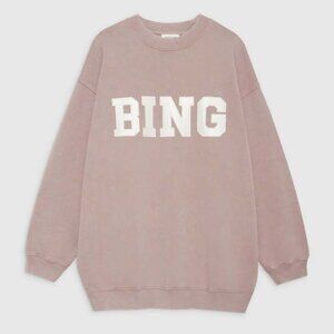 Anine Bing Satin Bing Tyler Sweatshirt